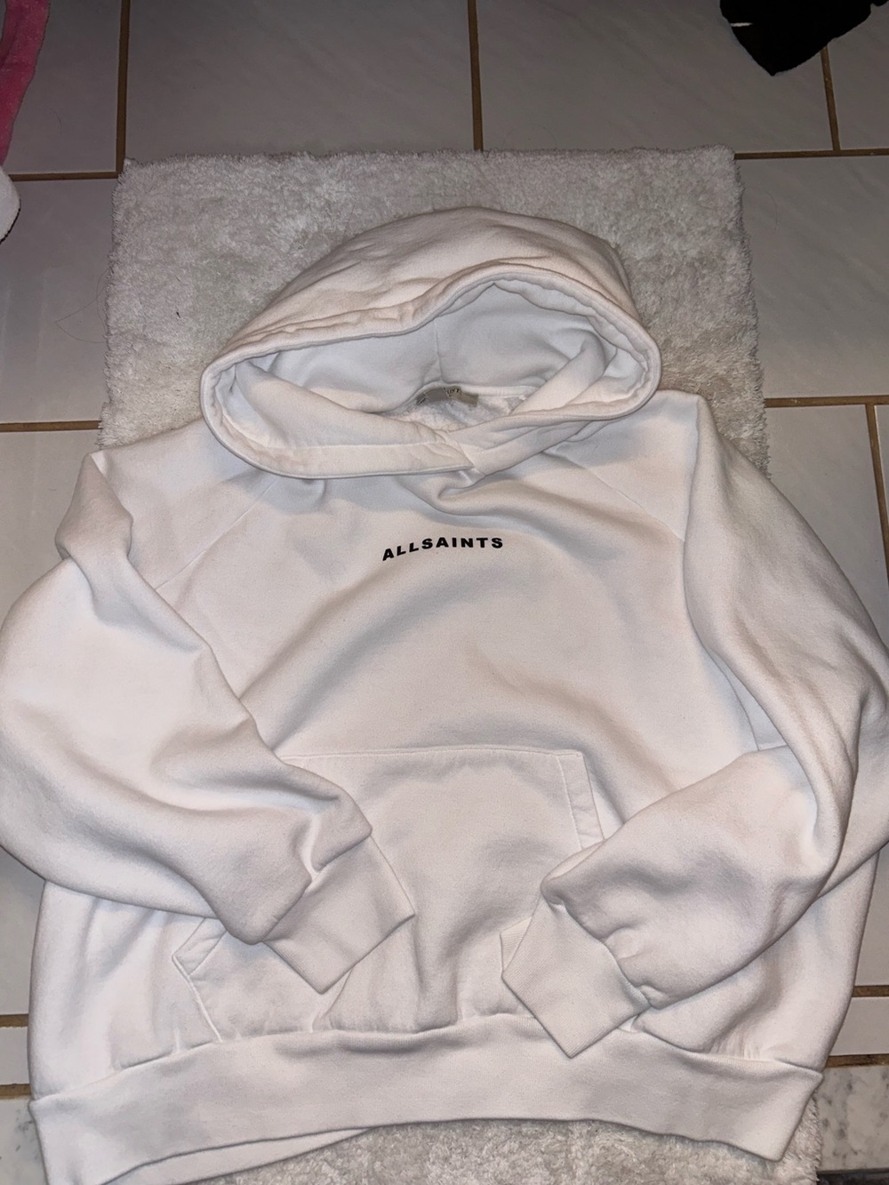 Women’s White All Saints Hoodie Medium